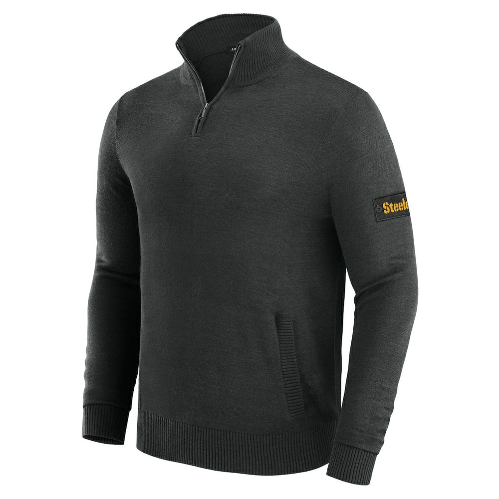 J. Palmer Franchise Quarter-Zip Sweater - Pittsburgh Steelers