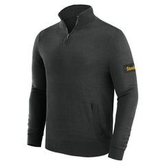 J. Palmer Franchise Quarter-Zip Sweater - Pittsburgh Steelers
