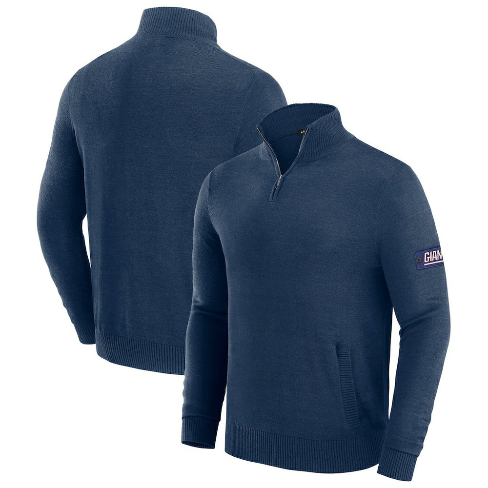 J. Palmer Franchise Quarter-Zip Sweater - New York Giants