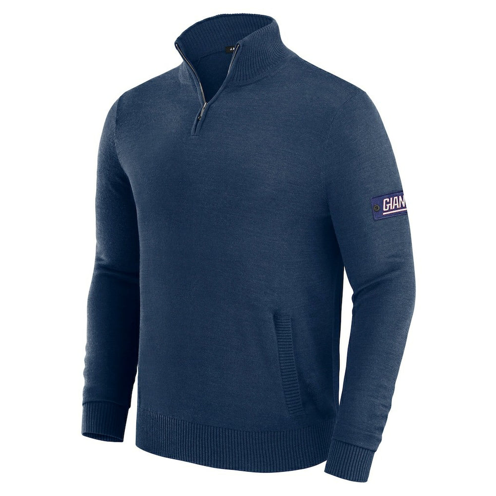 J. Palmer Franchise Quarter-Zip Sweater - New York Giants