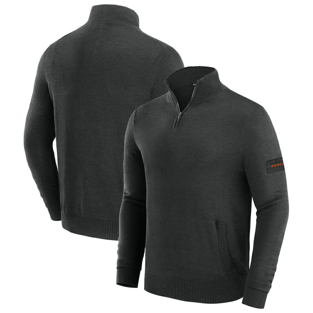 J. Palmer Franchise Quarter-Zip Sweater - Cincinnati Bengals