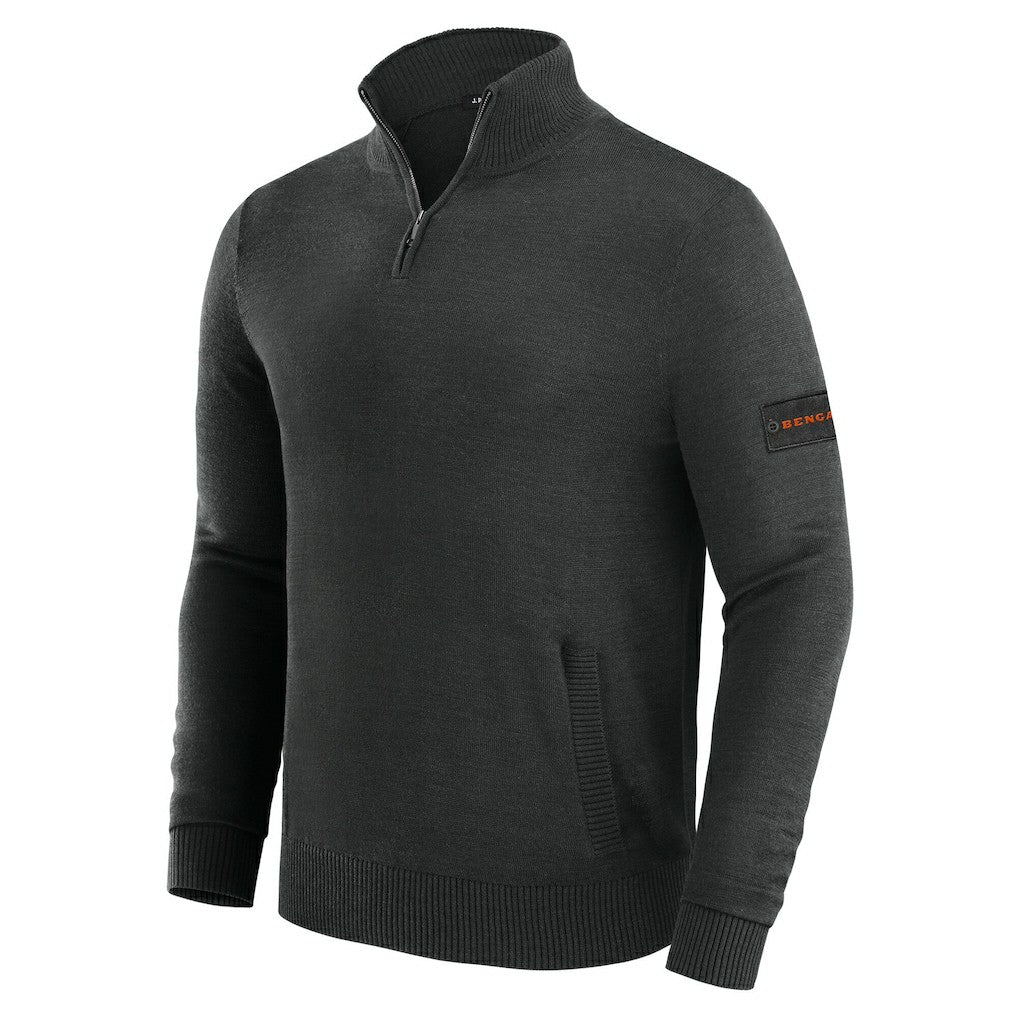 J. Palmer Franchise Quarter-Zip Sweater - Cincinnati Bengals