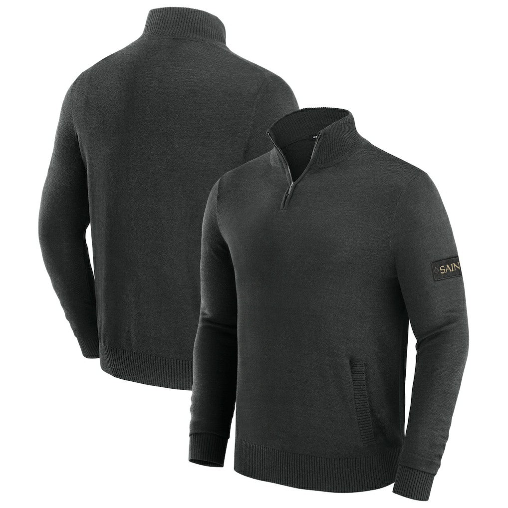 J. Palmer Franchise Quarter-Zip Sweater - New Orleans Saints