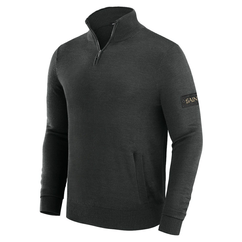 J. Palmer Franchise Quarter-Zip Sweater - New Orleans Saints