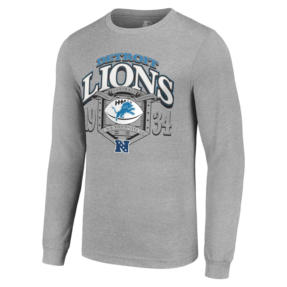 Starter Retro Long Sleeve Graphic T-Shirt - Detroit Lions