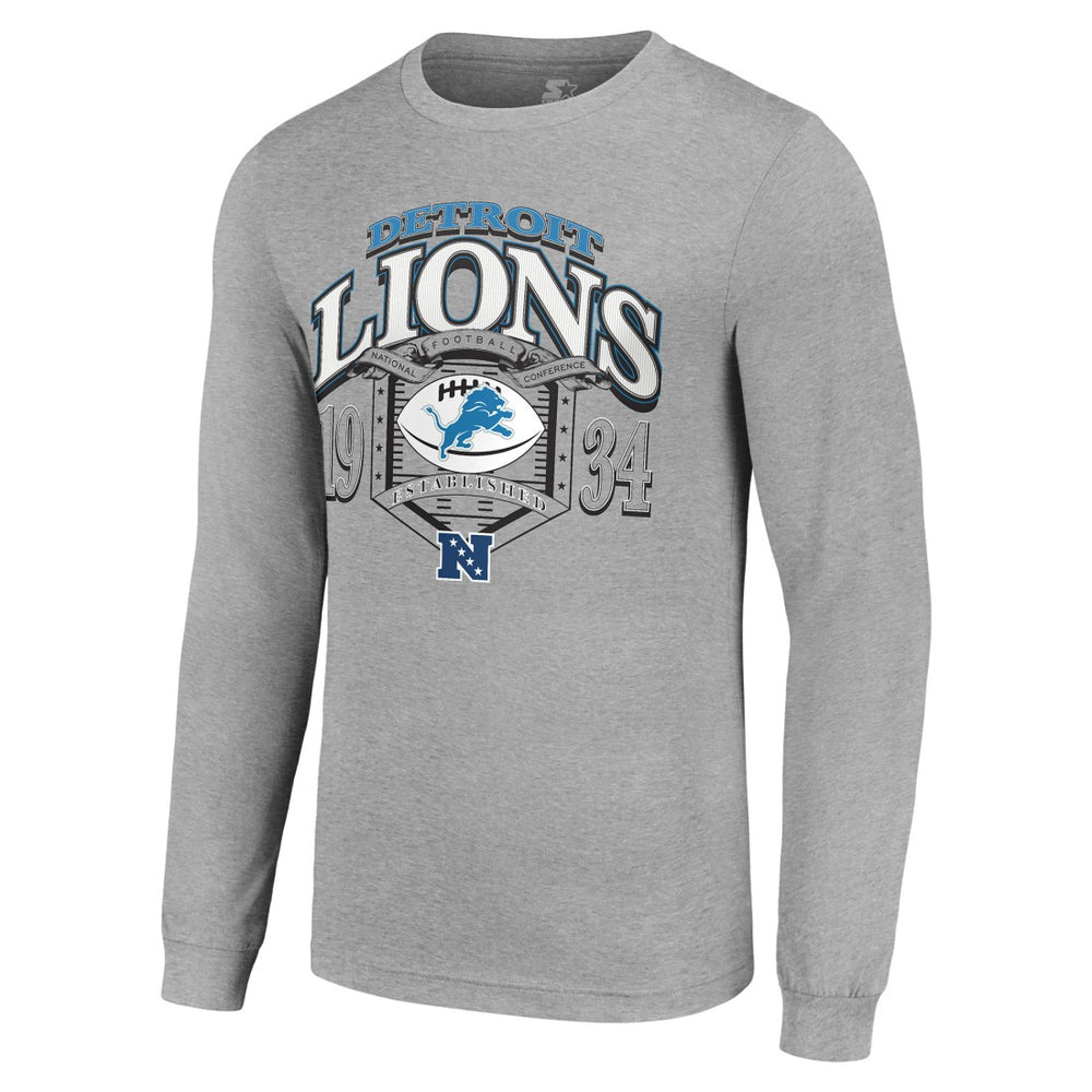 Starter Retro Long Sleeve Graphic T-Shirt - Detroit Lions