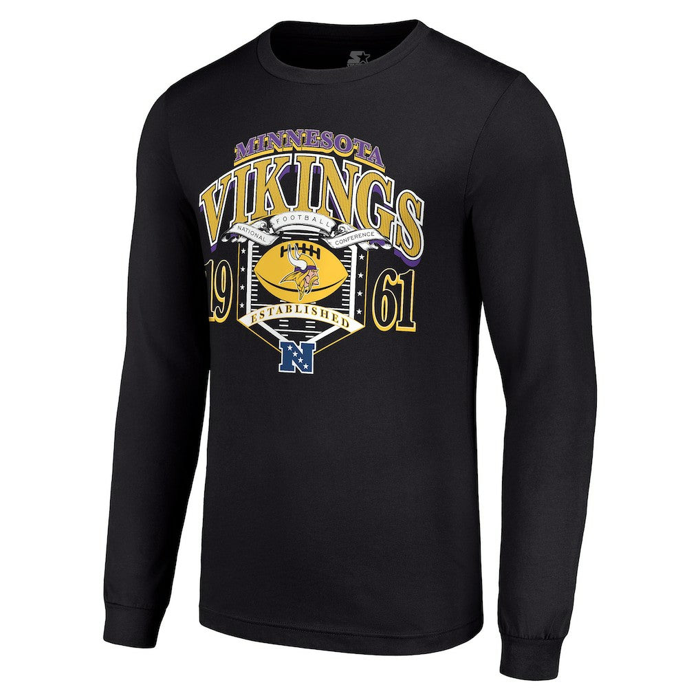 Starter Retro Long Sleeve Graphic T-Shirt - Minnesota Vikings