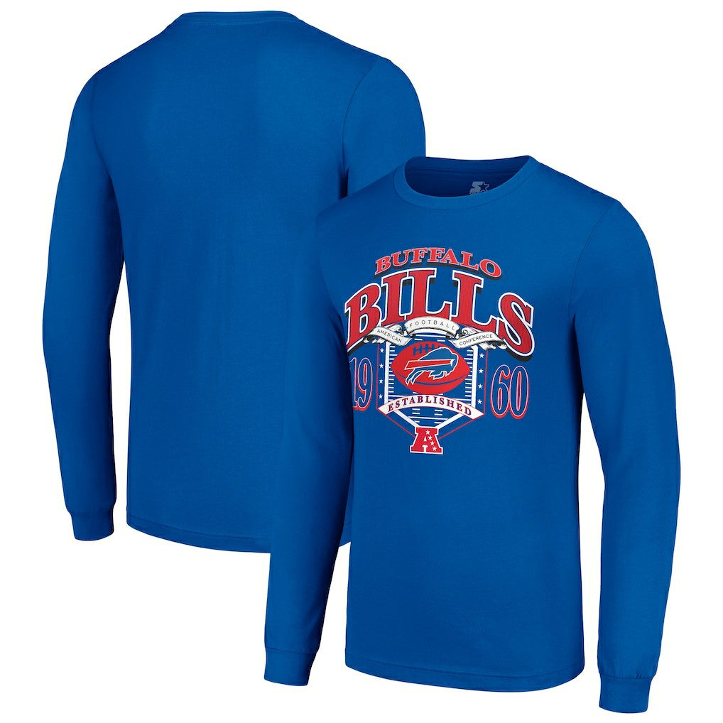 Starter Retro Long Sleeve Graphic T-Shirt - Buffalo Bills
