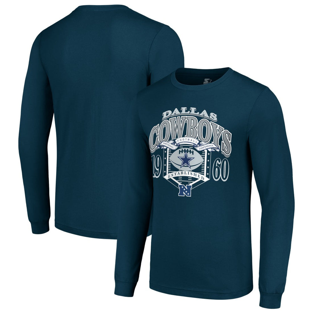 Starter Retro Long Sleeve Graphic T-Shirt - Dallas Cowboys