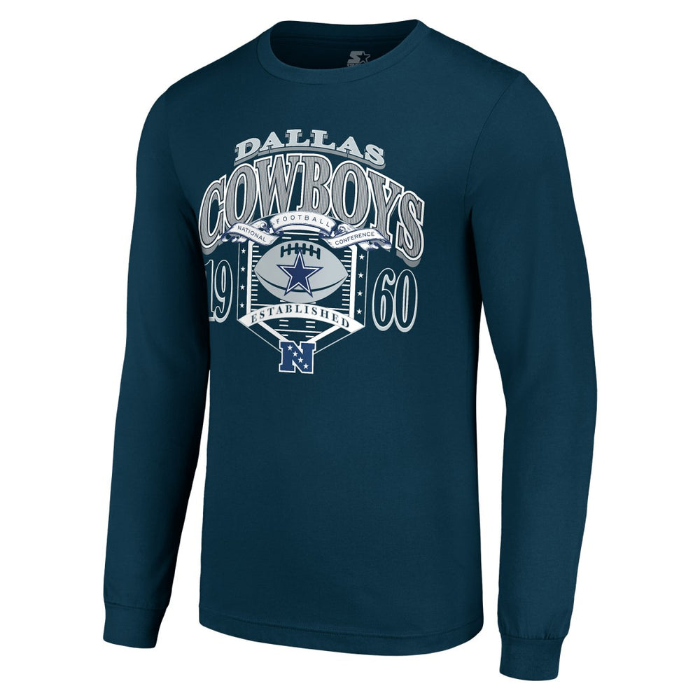 Starter Retro Long Sleeve Graphic T-Shirt - Dallas Cowboys