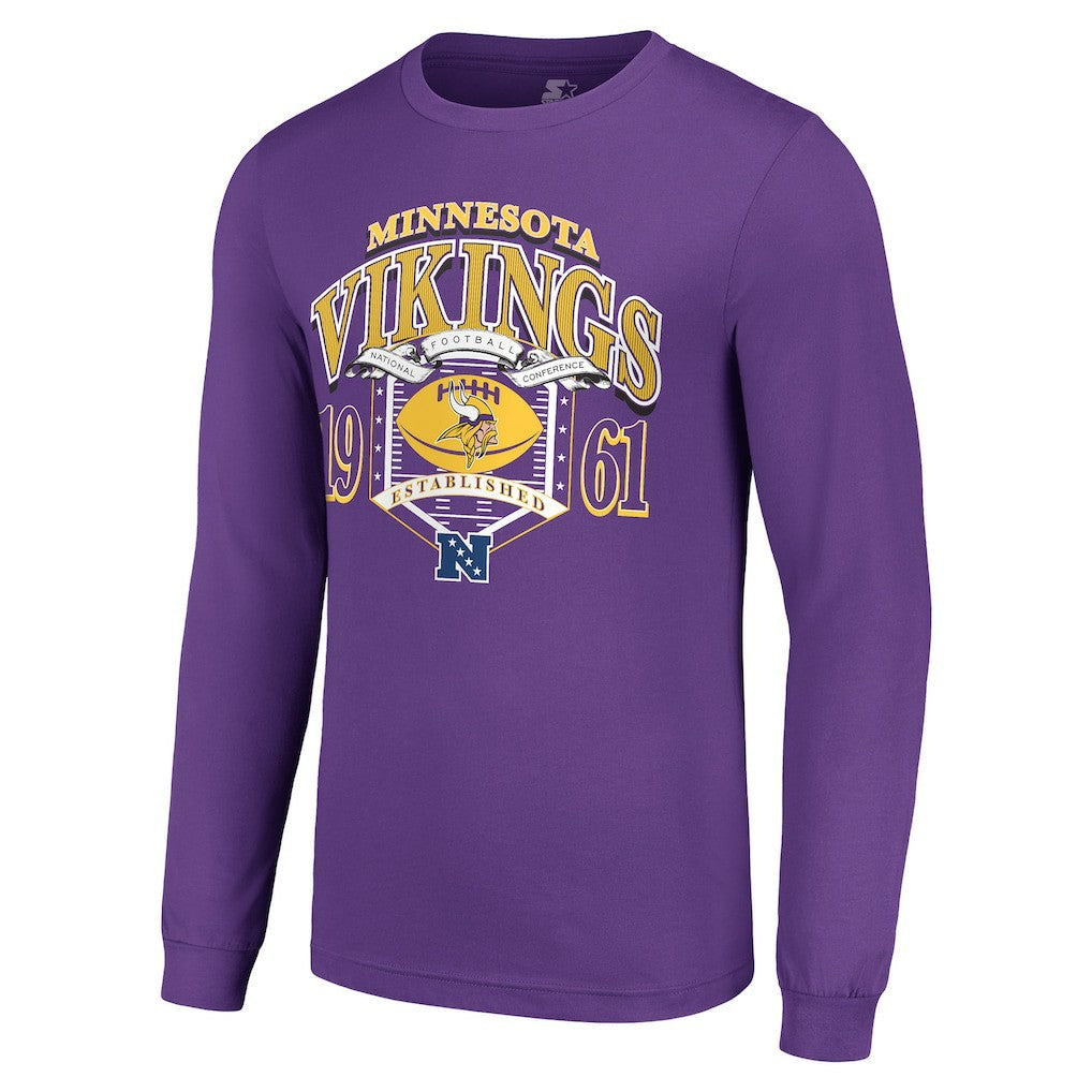 Starter Retro Long Sleeve Graphic T-Shirt - Minnesota Vikings