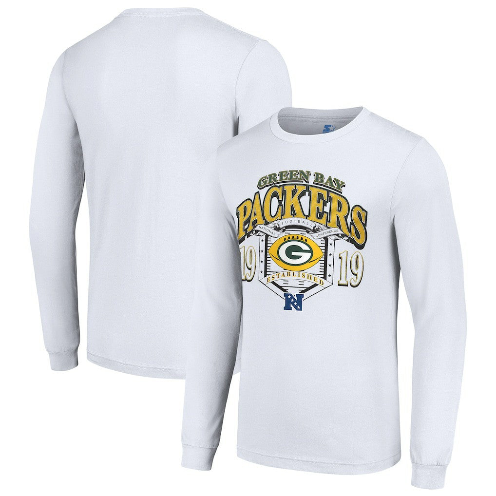 Starter Retro Long Sleeve Graphic T-Shirt - Green Bay Packers