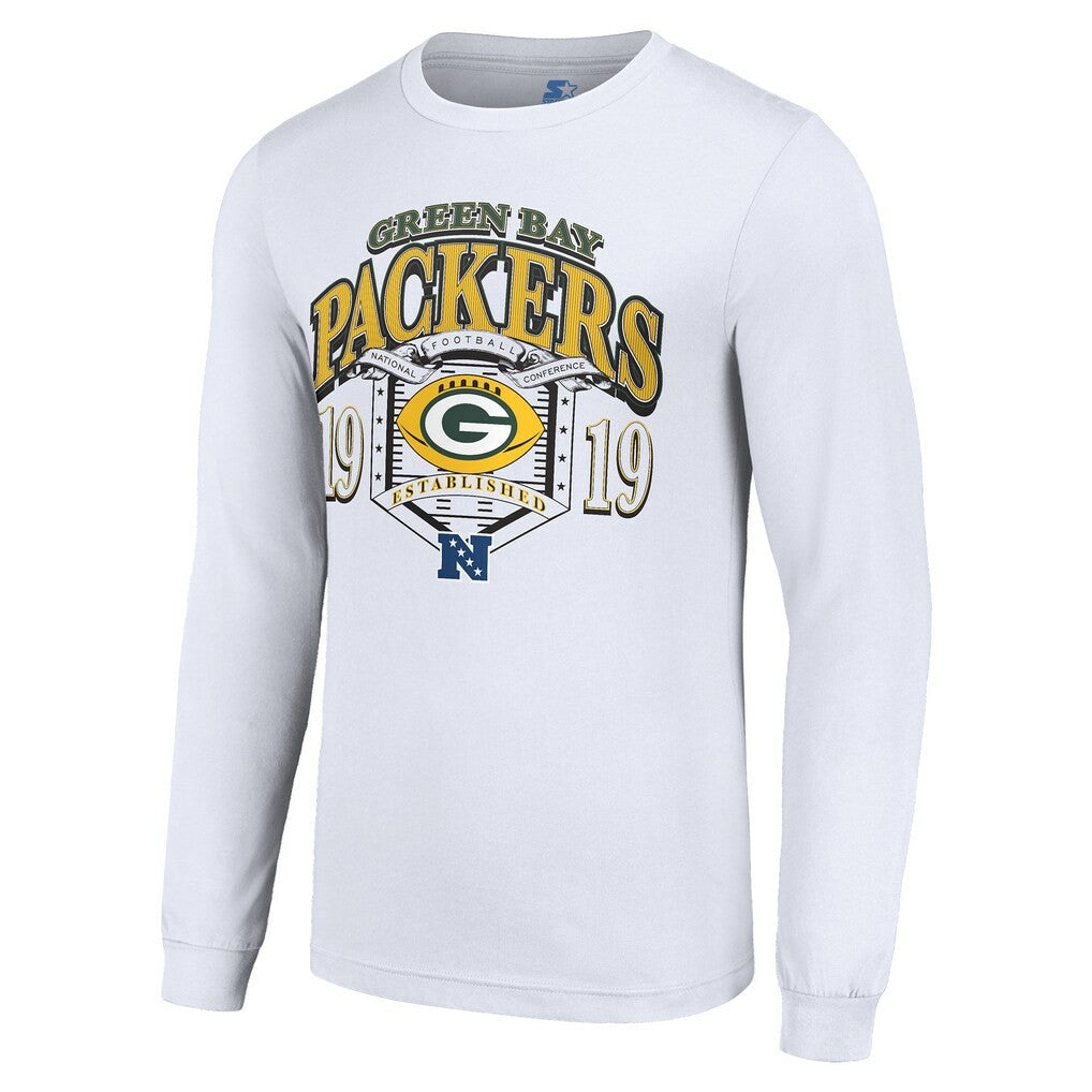 Starter Retro Long Sleeve Graphic T-Shirt - Green Bay Packers