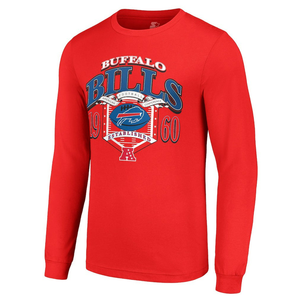 Starter Retro Long Sleeve Graphic T-Shirt - Buffalo Bills