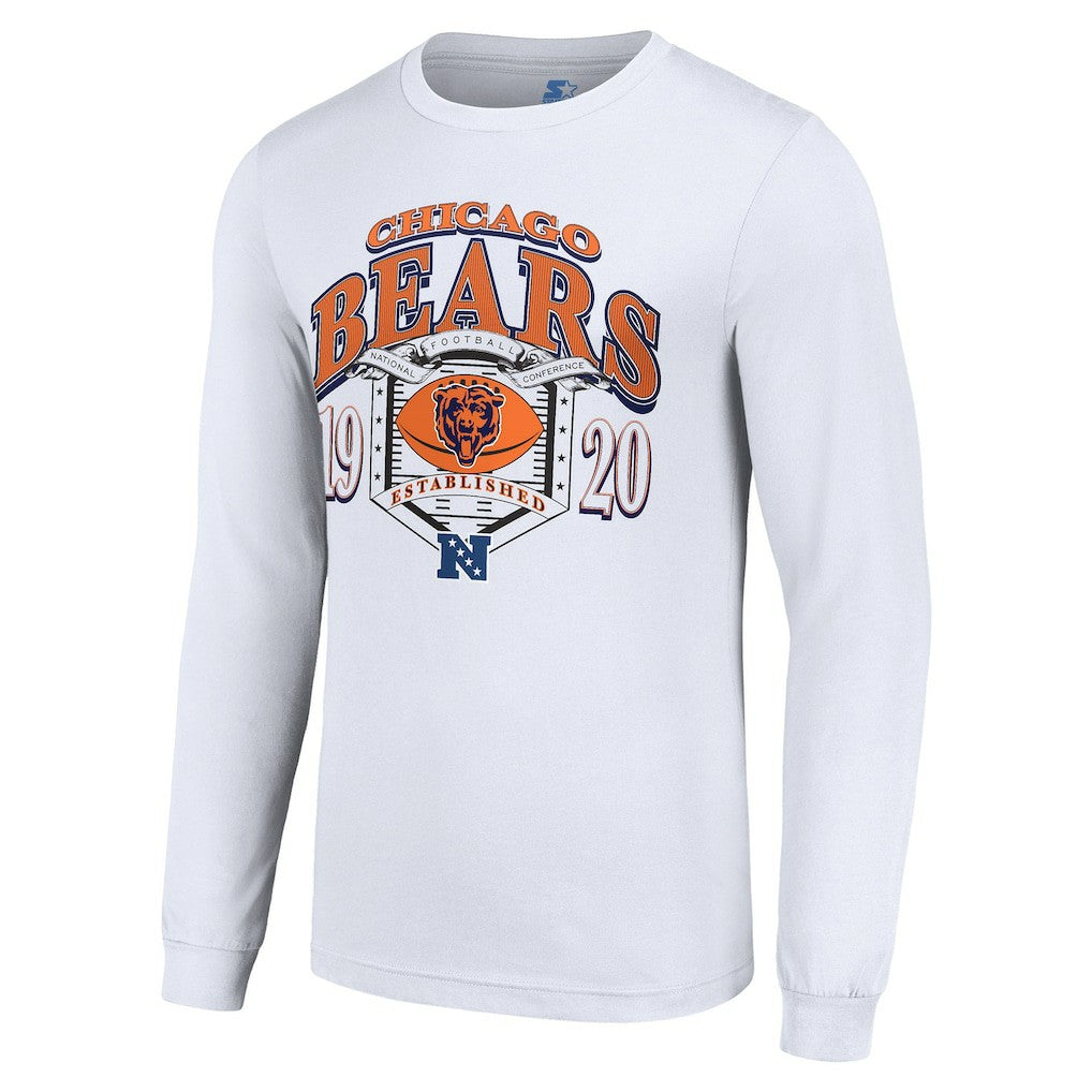 Starter Retro Long Sleeve Graphic T-Shirt - Chicago Bears