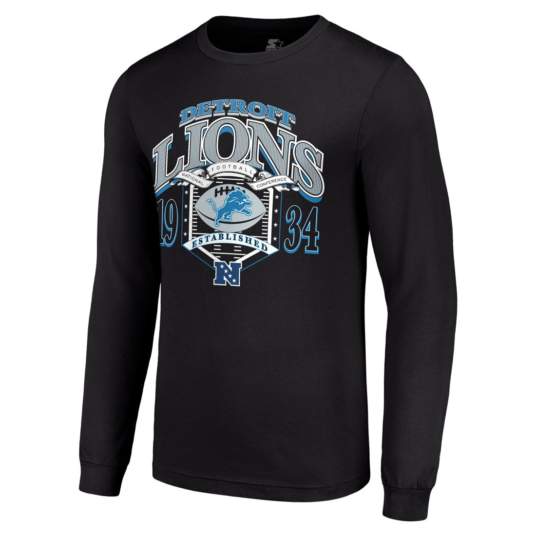 Starter Retro Long Sleeve Graphic T-Shirt - Detroit Lions