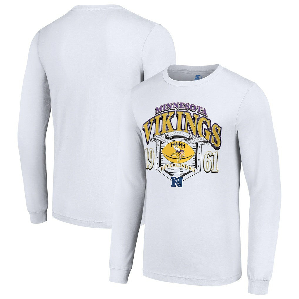 Starter Retro Long Sleeve Graphic T-Shirt - Minnesota Vikings