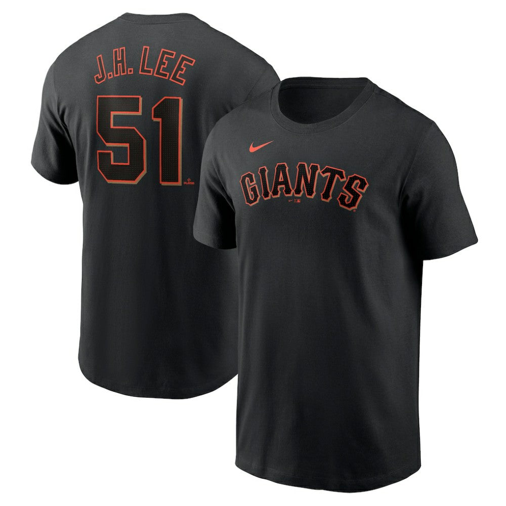MLB Jung Hoo Lee San Francisco Giants Nike  Fuse Name & Number T-Shirt – Black