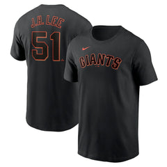 MLB Jung Hoo Lee San Francisco Giants Nike  Fuse Name & Number T-Shirt – Black