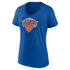 NBA New York Knicks Women's Primary Logo V-Neck T-Shirt