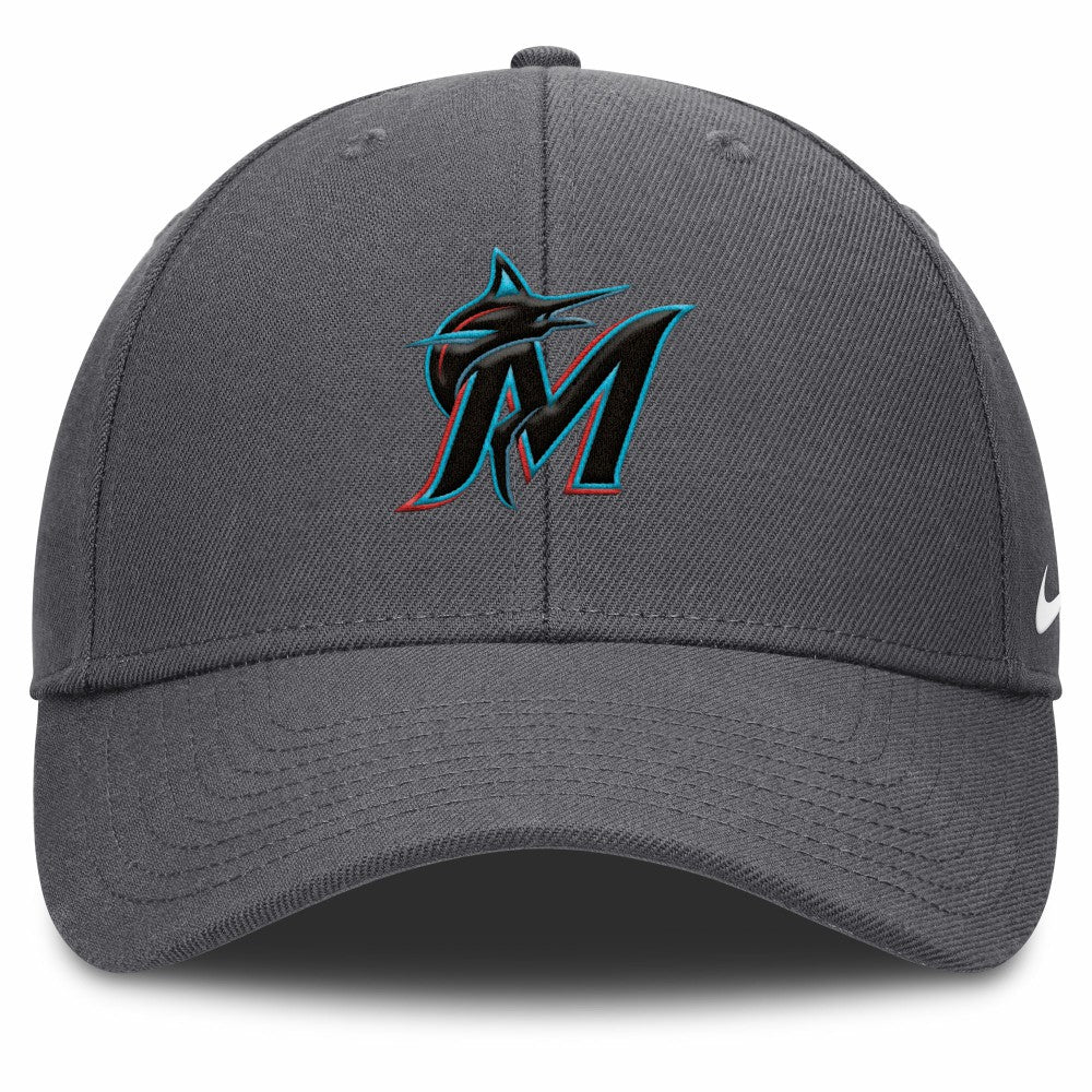 MLB Miami Marlins Nike Club Performance Adjustable Hat