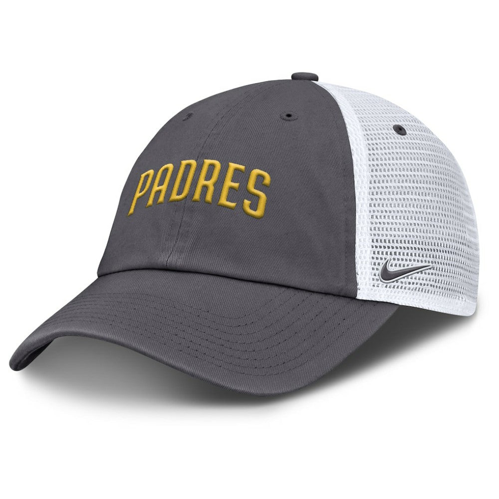 MLB San Diego Padres Nike Wordmark Club Adjustable Trucker Hat
