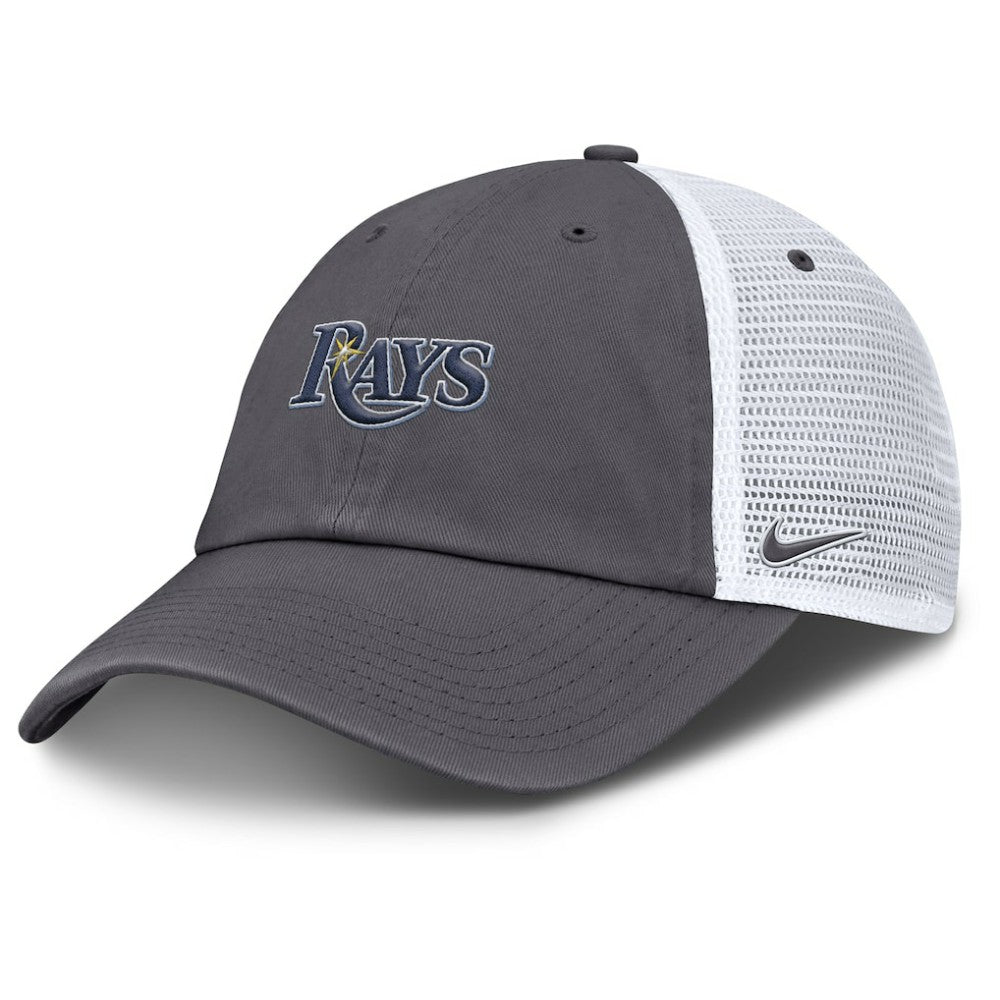 MLB Tampa Bay Rays Nike Wordmark Club Adjustable Trucker Hat