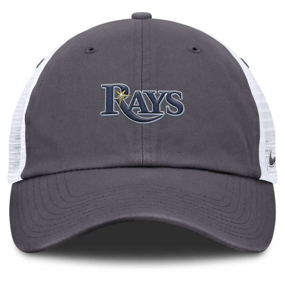 MLB Tampa Bay Rays Nike Wordmark Club Adjustable Trucker Hat