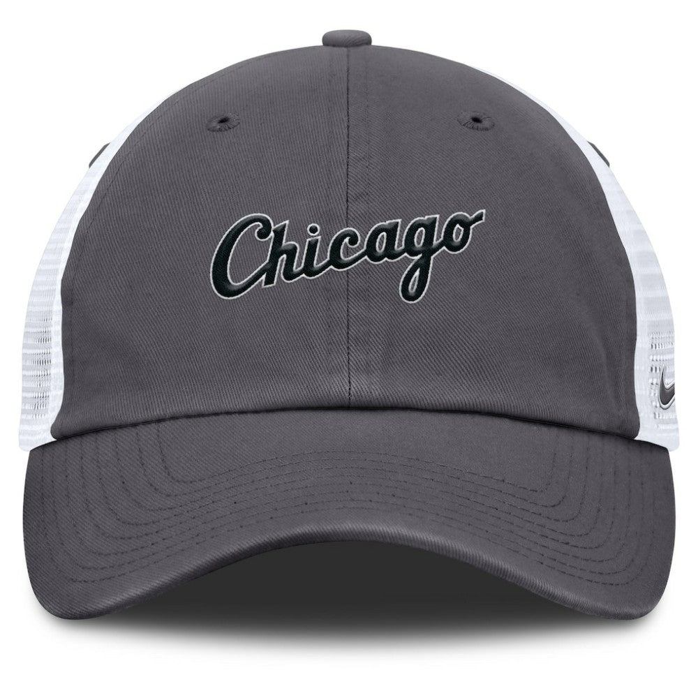 MLB Chicago White Sox Nike Wordmark Club Adjustable Trucker Hat