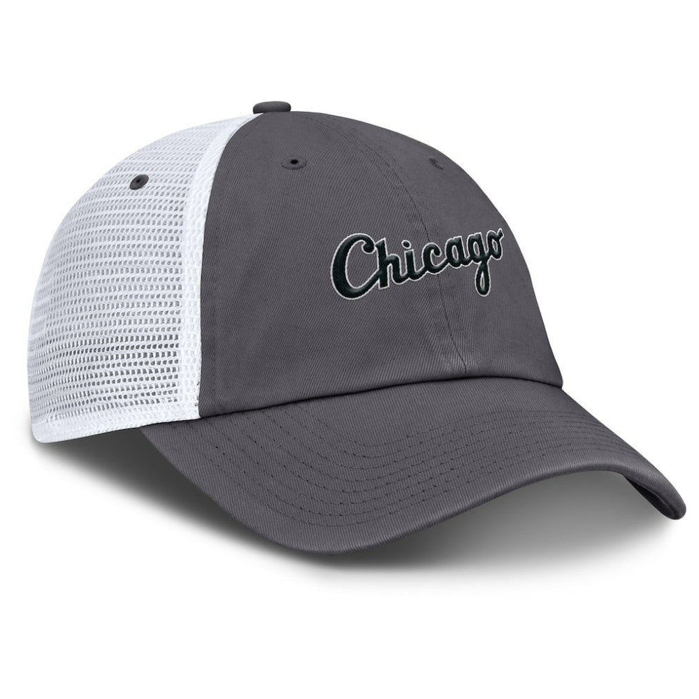 MLB Chicago White Sox Nike Wordmark Club Adjustable Trucker Hat