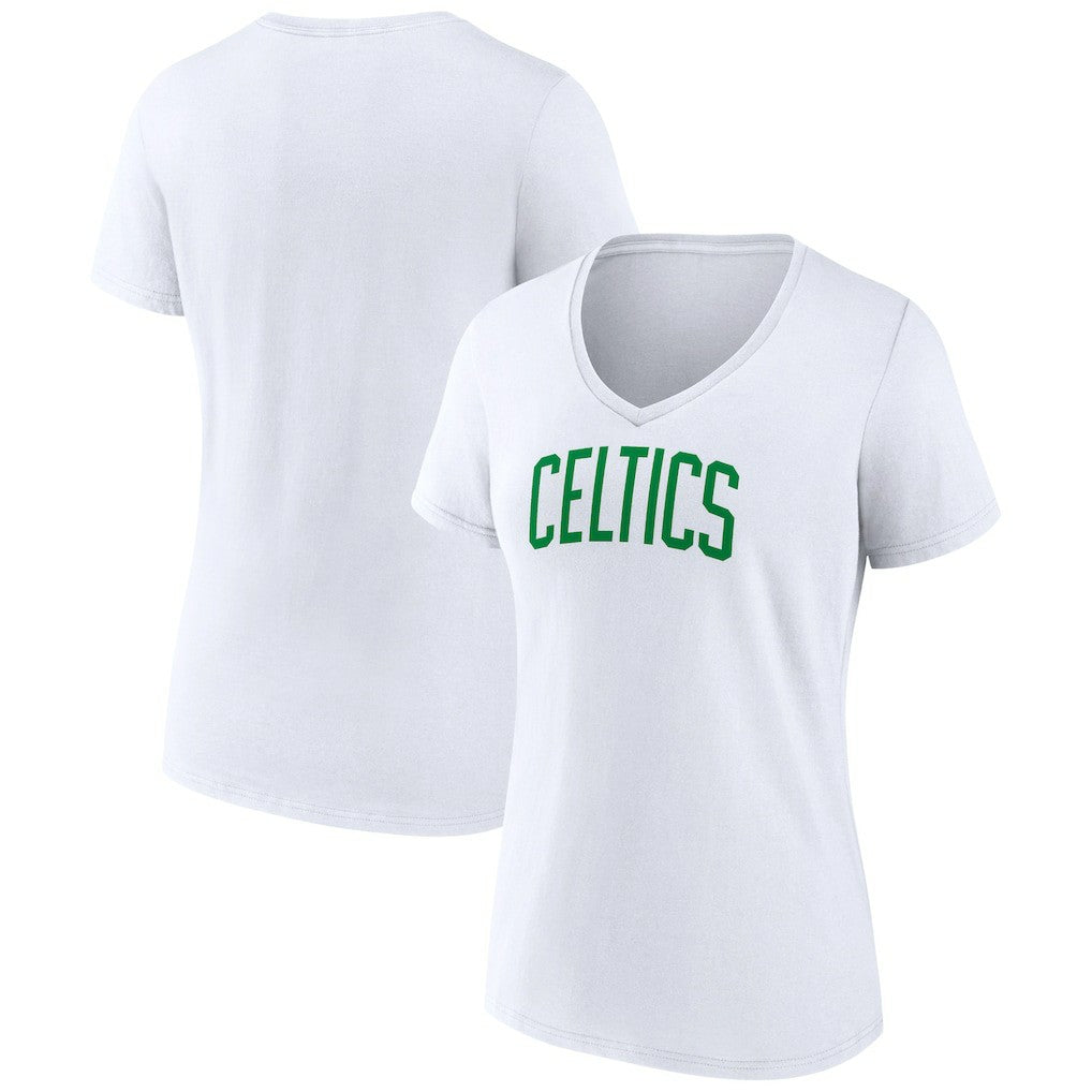 NBA Boston Celtics Women's Wordmark Home V-Neck T-Shirt