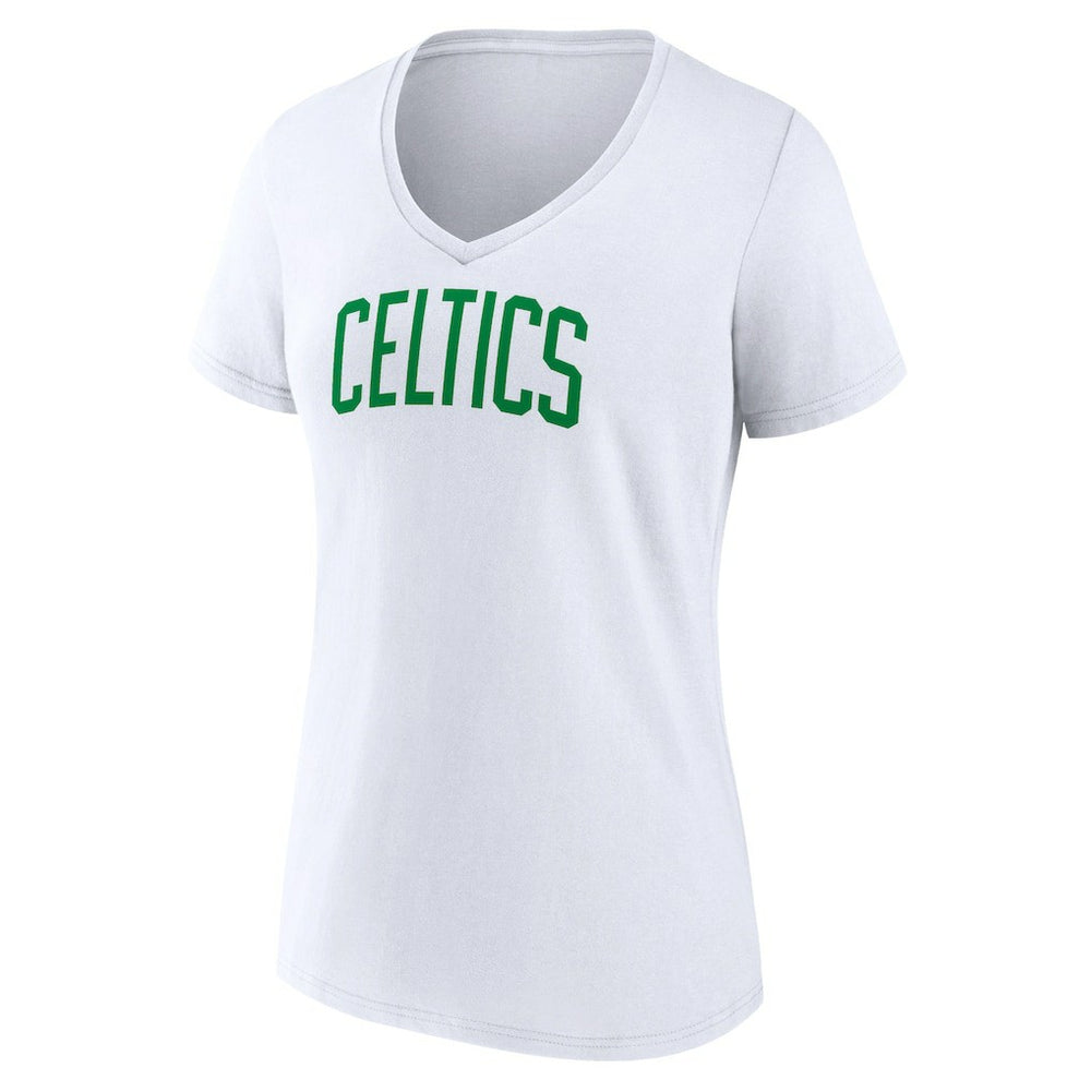 NBA Boston Celtics Women's Wordmark Home V-Neck T-Shirt