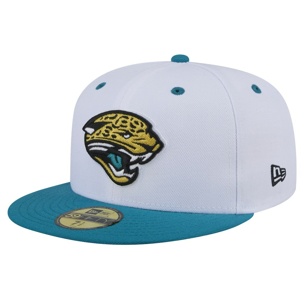 Throwback Logo Flipside Two-Tone 59FIFTY Fitted Hat - Jacksonville Jaguars