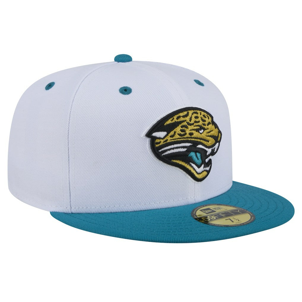 Throwback Logo Flipside Two-Tone 59FIFTY Fitted Hat - Jacksonville Jaguars