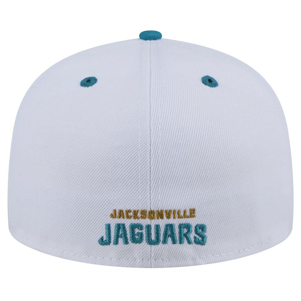 Throwback Logo Flipside Two-Tone 59FIFTY Fitted Hat - Jacksonville Jaguars