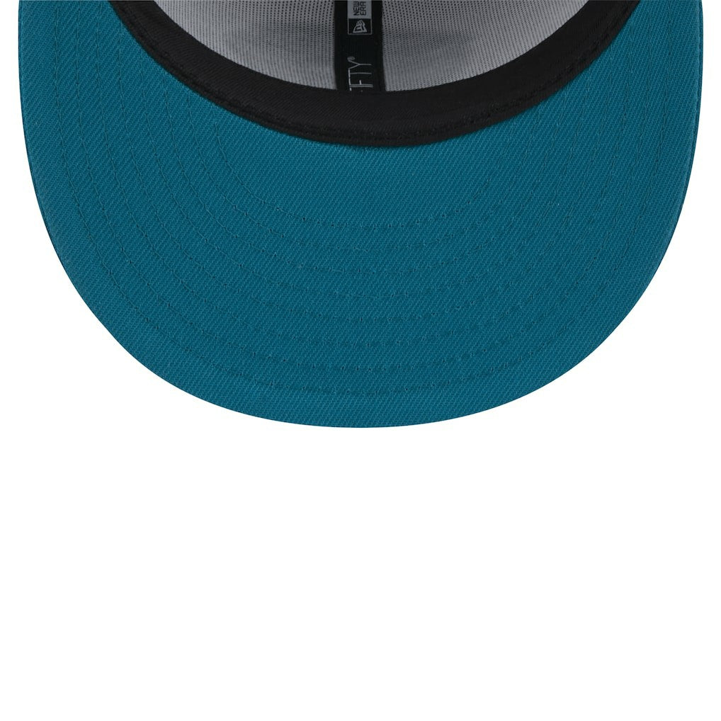 Throwback Logo Flipside Two-Tone 59FIFTY Fitted Hat - Jacksonville Jaguars