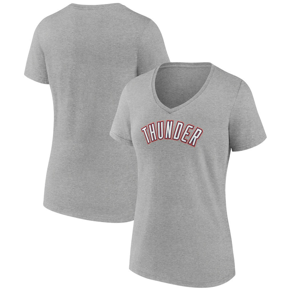 NBA Oklahoma City Thunder Women's Alternate Logo V-Neck T-Shirt