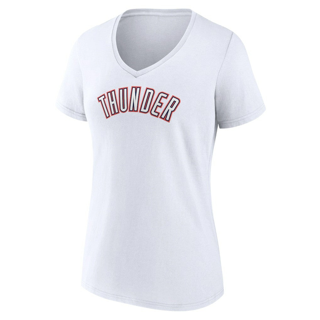 NBA Oklahoma City Thunder Women's Alternate Logo V-Neck T-Shirt