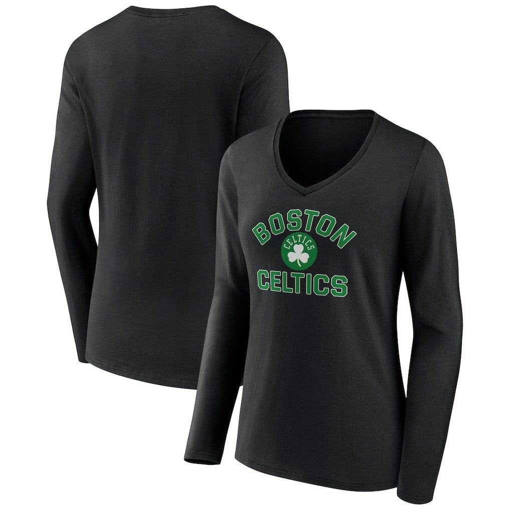NBA Boston Celtics Women's Overtime V-Neck Long Sleeve T-Shirt