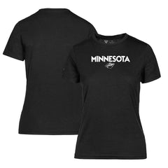 NHL Black Minnesota Wild Levelwear Women's Maddox City Capsule T-Shirt