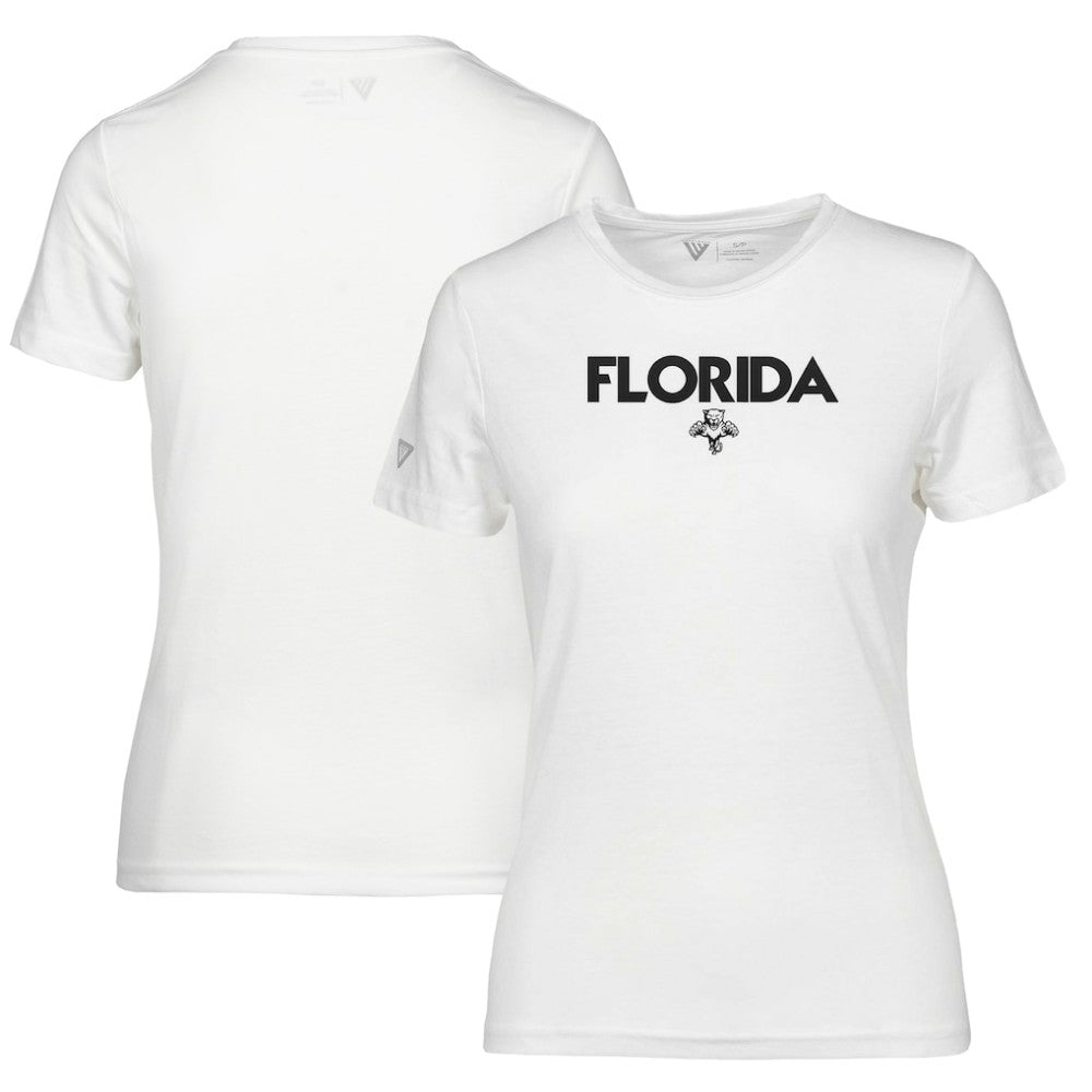 NHL White Florida Panthers Levelwear Women's Maddox City Capsule T-Shirt