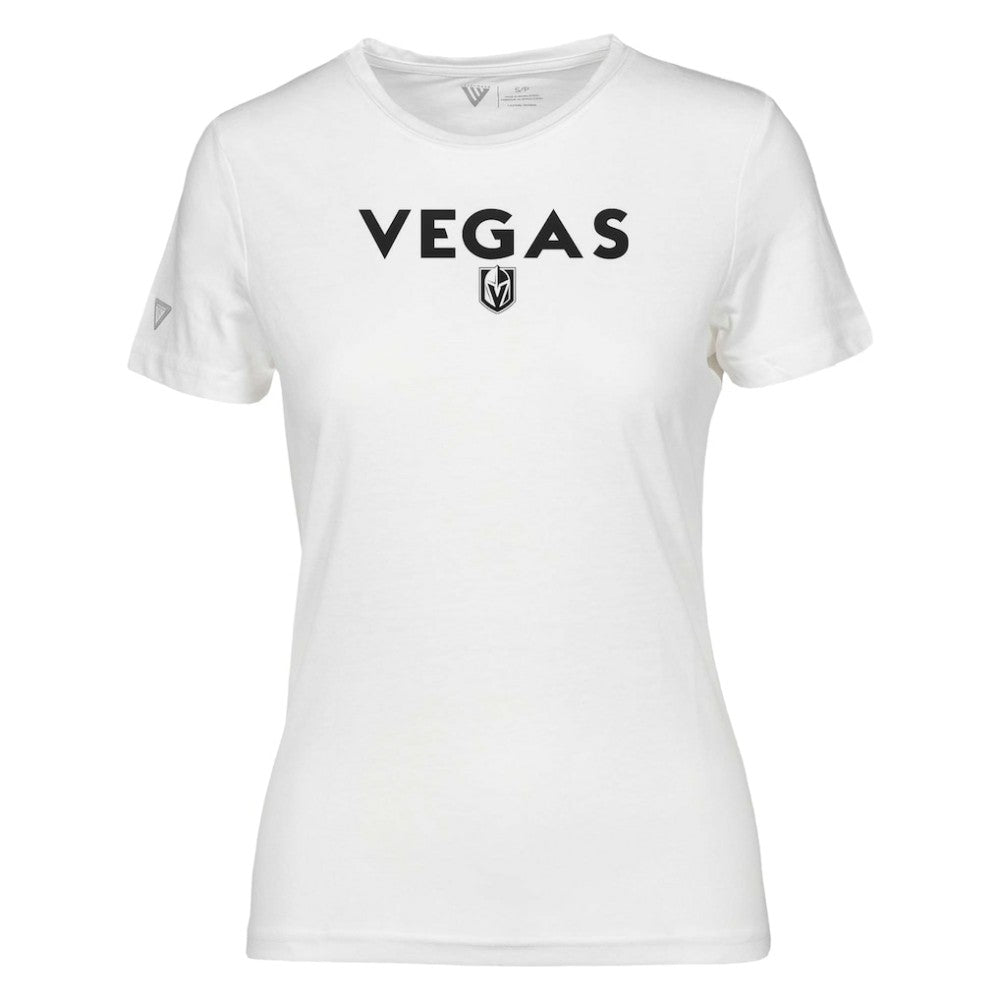 NHL White Vegas Golden Knights Levelwear Women's Maddox City Capsule T-Shirt