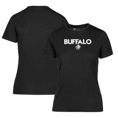 NHL Black Buffalo Sabres Levelwear Women's Maddox City Capsule T-Shirt
