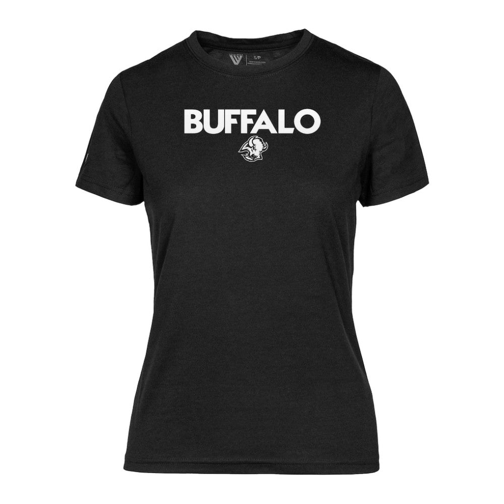 NHL Black Buffalo Sabres Levelwear Women's Maddox City Capsule T-Shirt