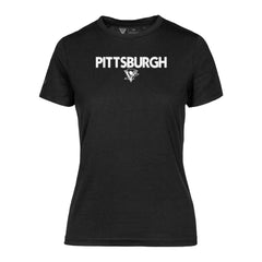 NHL Black Pittsburgh Penguins Levelwear Women's Maddox City Capsule T-Shirt