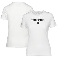 NHL White Toronto Maple Leafs Levelwear Women's Maddox City Capsule T-Shirt