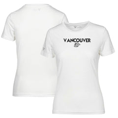 NHL White Vancouver Canucks Levelwear Women's Maddox City Capsule T-Shirt