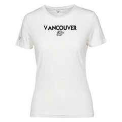 NHL White Vancouver Canucks Levelwear Women's Maddox City Capsule T-Shirt