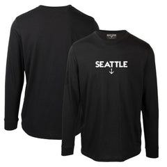 NHL Black Seattle Kraken Levelwear Oscar City Capsule Long Sleeve T-Shirt
