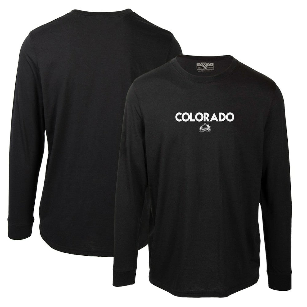 NHL Black Colorado Avalanche Levelwear Oscar City Capsule Long Sleeve T-Shirt